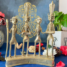 Load image into Gallery viewer, Dhokra brass metal tribal musicians
