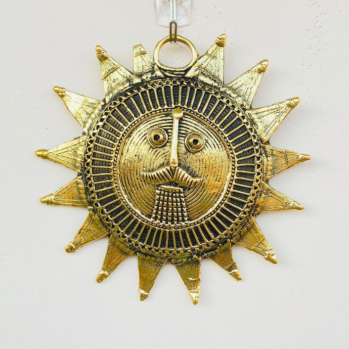 Brass metal sun mask