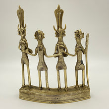 Load image into Gallery viewer, Dhokra brass metal tribal musicians
