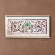 Load image into Gallery viewer, Village Tales : Hand-painted Warli Wall Art
