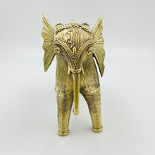 Load image into Gallery viewer, Brass dhokra elephant figurine-big
