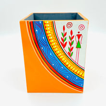 Load image into Gallery viewer, Warli Art Painted Pen Stand
