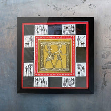 Load image into Gallery viewer, Red Dhokra Frame With Warli Painting
