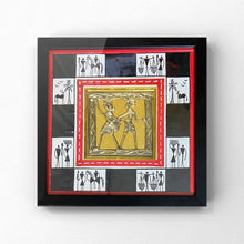 Load image into Gallery viewer, Red Dhokra Frame With Warli Painting
