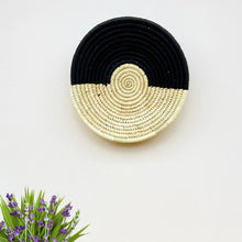 Load image into Gallery viewer, “Day &amp; Night” Sabai Grass wall baskets-handmade decorative wall plates-wall basket for home décor-wall décor plates-bohemian wall decor
