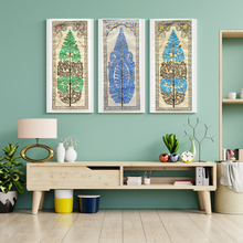 Load image into Gallery viewer, Tree of Life : Hand-Painted Pattachitra Wall Art Green
