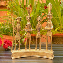 Load image into Gallery viewer, Dhokra brass metal tribal musicians
