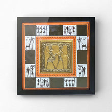 Load image into Gallery viewer, Kesari Dhokra Frame With Warli Painting
