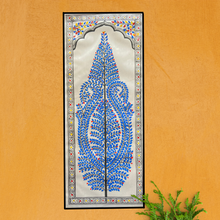 Load image into Gallery viewer, Tree of Life : Hand-Painted Pattachitra Wall Art Royal Blue
