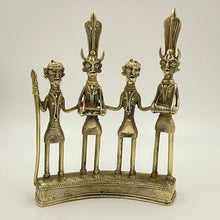 Load image into Gallery viewer, Dhokra brass metal tribal musicians
