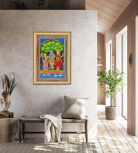 Load image into Gallery viewer, “Krishna Leela” Authentic Hand-Painted Pattachitra Wall Art
