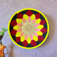 Load image into Gallery viewer, Colourful | Sabai Grass baskets | Colourful Decorative wall plates | handmade wall décor | Home Décor 
