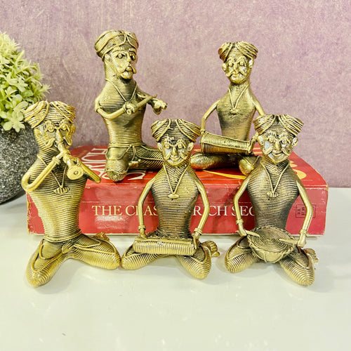 dhokra brass metal tribal musicians